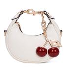 Bolsa de material sintético pequena JQWSVE para mulheres, branca