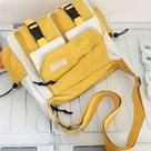 Bolsa de Mensageiro Estilo Japonês Grande Capacidade Saco Casual Lona para Homens e Estudantes Cor:Pacote Único Amarelo