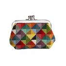 Bolsa de moedas, tapeçaria Signare, bolso duplo para mulheres