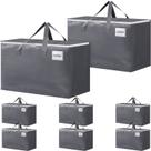 Bolsa de movimento BlissTotes grande com zíperes e alças, pacote com 8 unidades de 125 litros Bolsa de movimento BlissTotes grande com zíperes e alças, pacote com 8 unidades de 125 litros