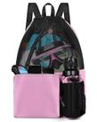Bolsa de natação BROTOU com mochila de malha de bolso úmida 47x40 cm