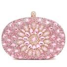 Bolsa de noite Beaguful Sparkly Rhinestone Clutch Purse rosa Bolsa de noite Beaguful Sparkly Rhinestone Clutch Purse rosa