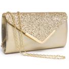 Bolsa de noite Dasein, bolsa de mão formal feminina com alça de ombro