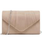 Bolsa de noite Dasein Pleated Envelope Clutch Handbag Velvet