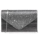 Bolsa de noite Dasein Satin Rhinestone Clutch Bolsa para mulheres