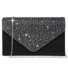 Bolsa de noite Dasein Satin Rhinestone Clutch Bolsa para mulheres