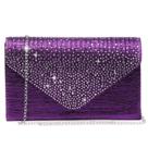 Bolsa de noite Dasein Satin Rhinestone Clutch Bolsa para mulheres