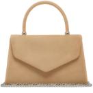 Bolsa de noite Dasein Women Party Clutch Wedding Velvet-Camel