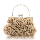 Bolsa de noite JAMBHALA Dressy Floral Satin para mulheres Bolsa de noite JAMBHALA Dressy Floral Satin para mulheres