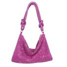 Bolsa de noite NEWROGENG Rhinestone Purse Silver para mulheres