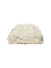 Bolsa de noite QWINEE Dumpling Clutch Purse feminina em couro PU branco