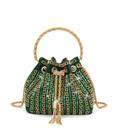 Bolsa de noite Sweetovo Sparkly Diamond Clutch Rhinestone Green