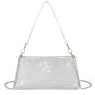 Bolsa de noite Valleycomfy Bling Rhinestone Silver para mulher