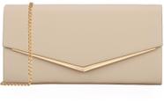 Bolsa de noite Venoline Vegan Leather Envelope Clutch Nude