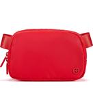 Bolsa de nylon Fanny Pack Pander Everywhere para mulheres (vermelha)