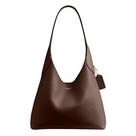 Bolsa de ombro Coach Brooklyn 28 Maple Leather para mulheres