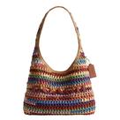 Bolsa de Ombro Coach Brooklyn Grande em Palha Trançada Multicolorida Bolsa de Ombro Coach Brooklyn Grande em Palha Trançada Multicolorida