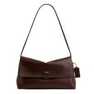 Bolsa de ombro Coach Chelsea em couro natural granulado 30 cm