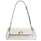 Bolsa de Ombro Coach Jet em Couro de Bezerro Refinado