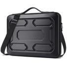 Bolsa de ombro com manga para laptop de 15,6" DOMISO impermeável preta