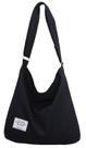 Bolsa de ombro Covelin Retro Canvas preta