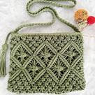 Bolsa De Ombro De Algodão Artesanal Boho Chic Para Mulheres Com Zíper E Franja Para Praia E Passeios