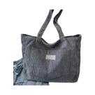 Bolsa De Ombro De Corduroy Grande Para Mulheres, Bolsa Casual De Moda Para Sair, Bolsa De Designer Bolsa De Ombro De Corduroy Grande Para Mulheres, Bolsa Casual De Moda Para Sair, Bolsa De Designer