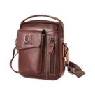 Bolsa De Ombro De Couro Casual Masculina BULLCAPTAIN, Bolsa Mensageiro Para Celular De 6,5''