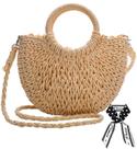 Bolsa de ombro de palha Dailyacc, bolsa de tecido Dailyacc, verão, praia, mulher