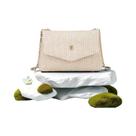 Bolsa De Ombro De Palha Estilo Coreano Feminina Com Camélia Fresca, Moderna E Na Moda