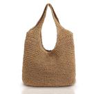 Bolsa de ombro de palha QTKJ Bolsa de vime tecida à mão para mulheres