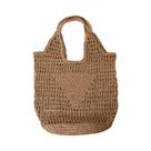 Bolsa De Ombro De Rattan Para Mulheres Com Grande Capacidade, Designer, Moda, Tendência, Bolsa De