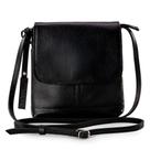 Bolsa de Ombro em Couro Legítimo Modelo Jô, Cor Preto - marca