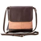 Bolsa de Ombro em Couro Legítimo Modelo Jô, Cor Tons Terroso - marca