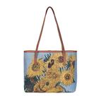 Bolsa de Ombro em Tapeçaria Signare com Design Girassol de Van Gogh