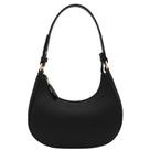 Bolsa de ombro FashionPuzzle Small Crescent Black para mulheres