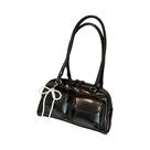 Bolsa De Ombro Feminina Com Laço Na Parte Inferior, Moda Coreana 2024, Simples, Casual, Versátil E
