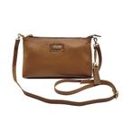 Bolsa de Ombro Feminina Couro Legítimo Bolso Interno Alça Regulável Tassel