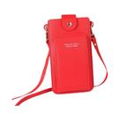 Bolsa De Ombro Feminina De Cor Sólida, Porta-Celular, Carteira, Porta-Cartões E Documentos 2024