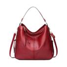 Bolsa de Ombro Feminina de Couro Didabear - Grande Capacidade, Estilo Vintage