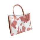 Bolsa De Ombro Feminina De Couro PU Com Estampa De Leopardo E Vaca, Macia E Aconchegante, Bolsa De