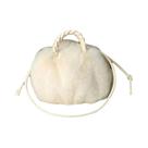 Bolsa De Ombro Feminina De Inverno Em Pelúcia Sintética Imitação De Visom, Bolsa Shell De Moda Para