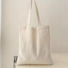 Bolsa de Ombro Feminina de Lona - Grande Capacidade, Casual e Simples