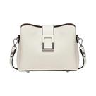 Bolsa De Ombro Feminina Em Couro Genuíno Branco Zency Designer Grande Para Uso Diário E Transversal