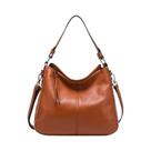 Bolsa De Ombro Feminina Em Couro Genuíno Macio, Preta E Marrom, Casual E Espaçosa, Bolsa Transversal