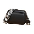 Bolsa De Ombro Feminina Em Couro Legítimo Com Alça Larga, Design Luxuoso Em Cor Sólida Bolsa De Ombro Feminina Em Couro Legítimo Com Alça Larga, Design Luxuoso Em Cor Sólida
