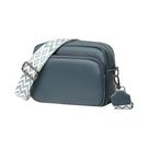 Bolsa De Ombro Feminina Em Couro Legítimo Com Alça Larga, Design Luxuoso Em Cor Sólida
