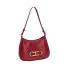Bolsa De Ombro Feminina Estilo Retrô Em Cor Sólida, Moda Clássica Para Festas E Encontros