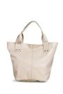 Bolsa de Ombro Feminina Estilo Saco de couro B-1 marfim