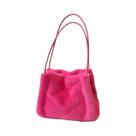 Bolsa De Ombro Feminina Fofa, Bolsa De Pelúcia Macia Com Alça Superior, Versátil, Outono Inverno